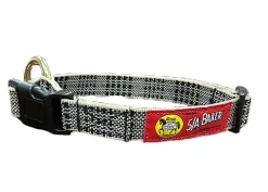 JACKS MFG 5/A Baker® Adjustable Dog Collar Plaid Hot