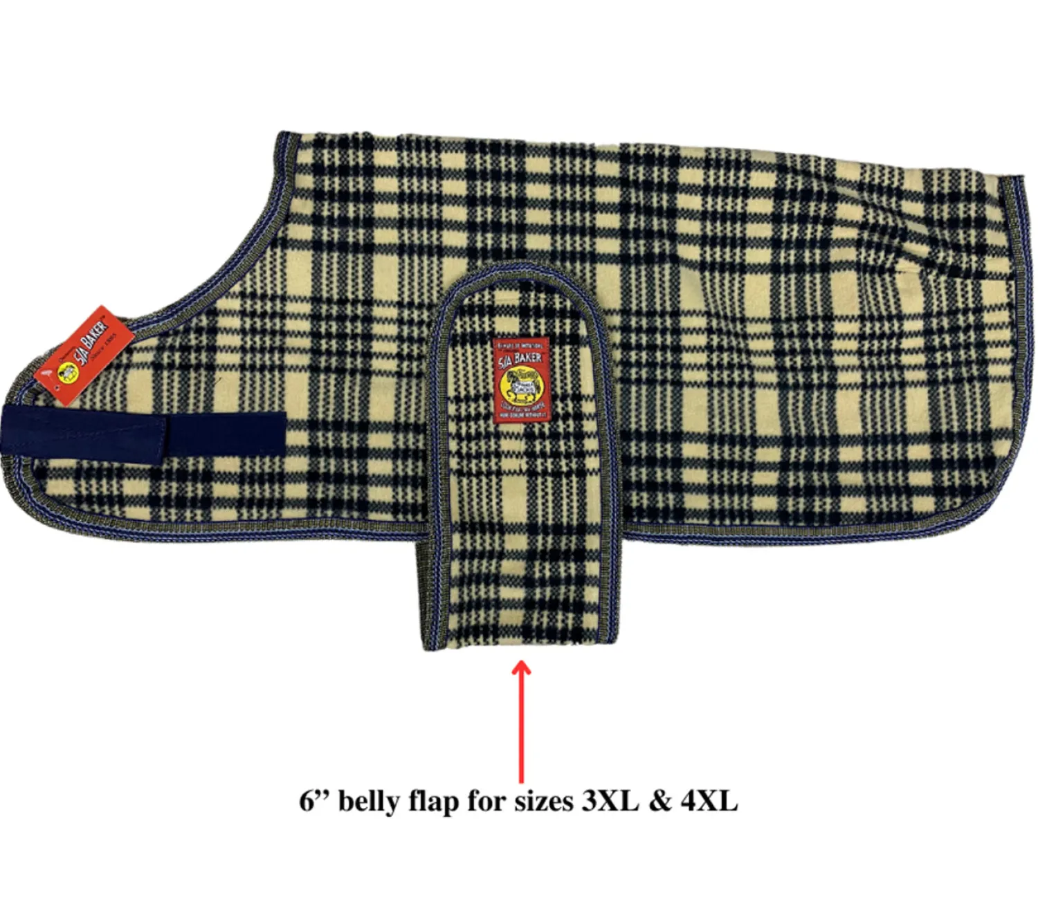 JACKS MFG 5/A Baker® Fleece Dog Blanket Plaid Sale