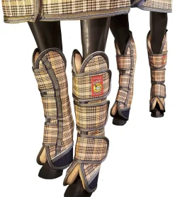 JACKS MFG 5/A Baker® Fleece Trailering Boots Baker Plaid Hot