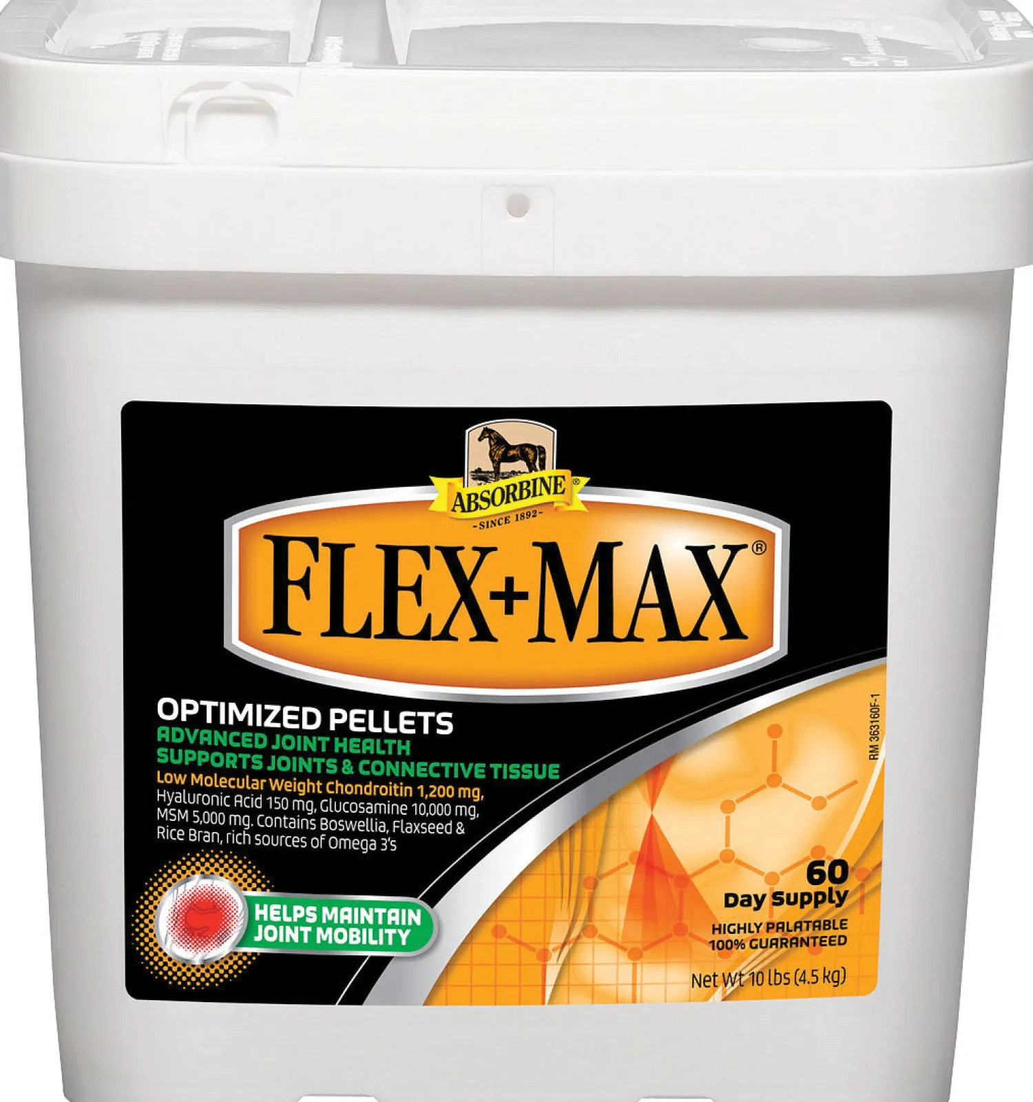 ANIMAL HEALTH INT Absorbine® Flex+Max® Advanced Joint Health Optimized Pellets, 5 Pounds Hot