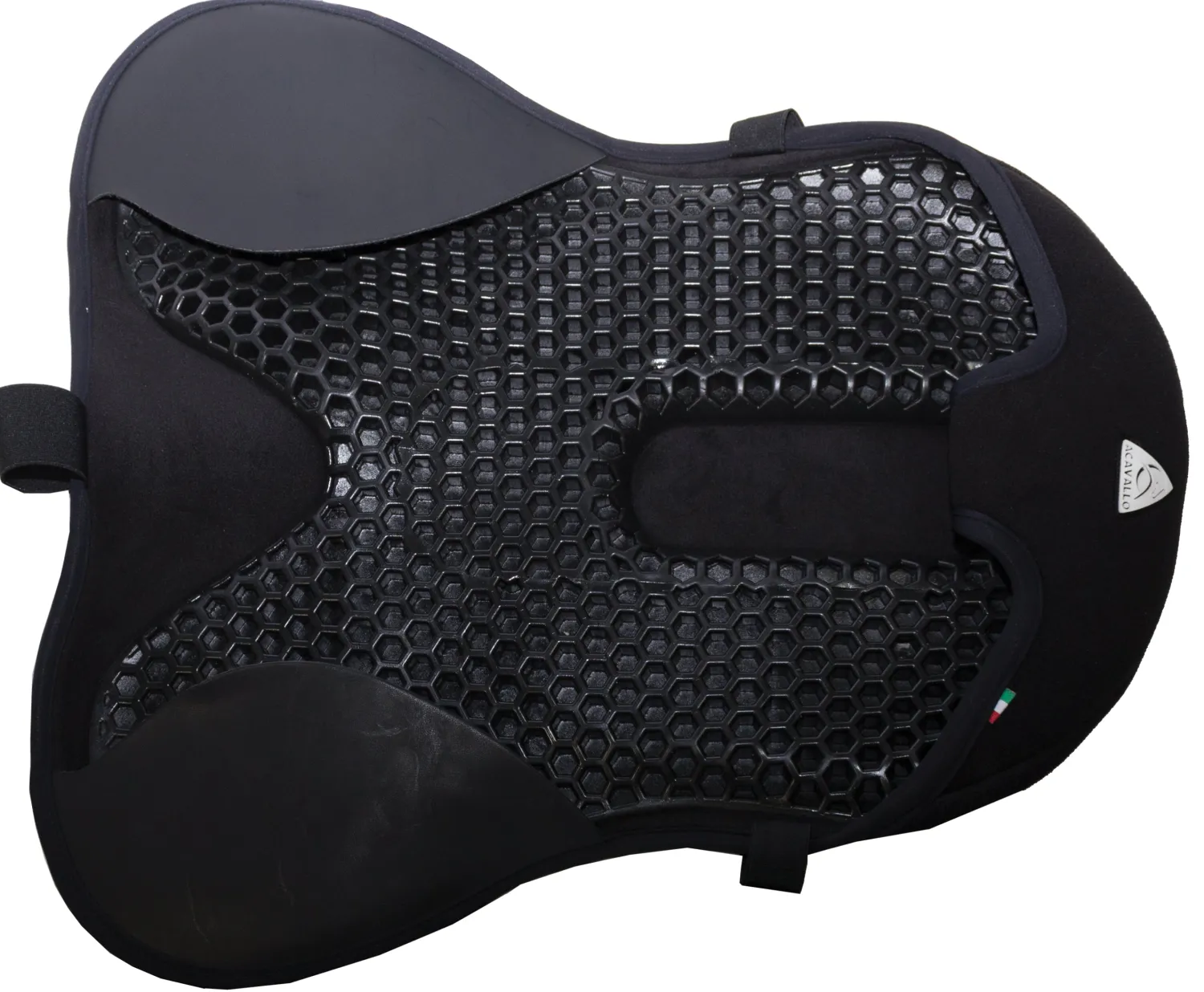 AMAHORSE TRADING SRL Acavallo® Ortho Coccyx Gel In Dri-Lex® Seat Saver - Dressage Black New