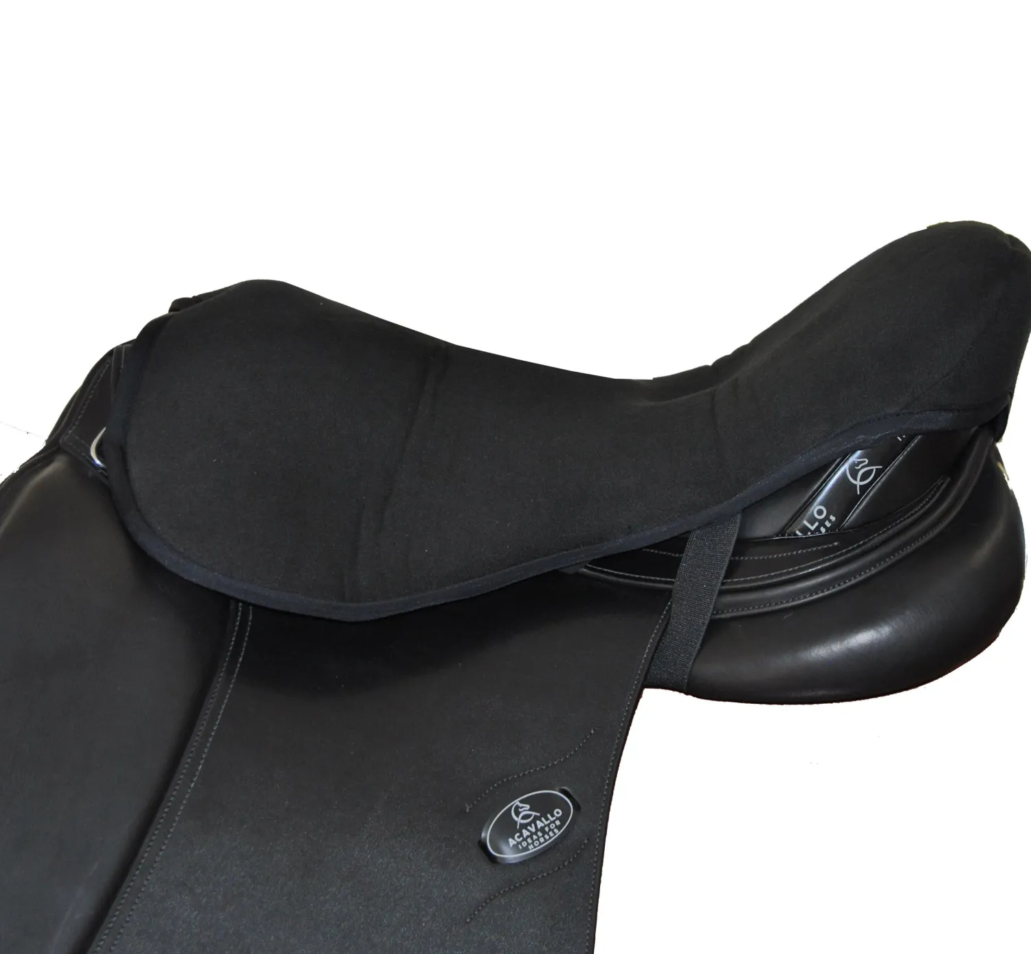 AMAHORSE TRADING SRL Acavallo® Ortho Coccyx Gel In Dri-Lex® Seat Saver - Dressage Black New