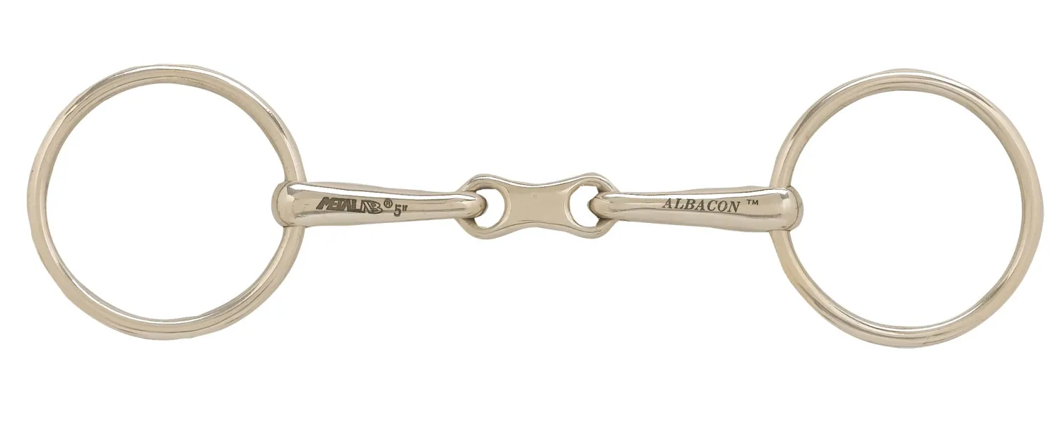 ERS AlBaCon™ French Link Bradoon Bit German Silver Clearance