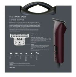 ANDIS COMPANY Andis® AGC Super 2-Speed™ Clipper with T-84 Blade Clearance