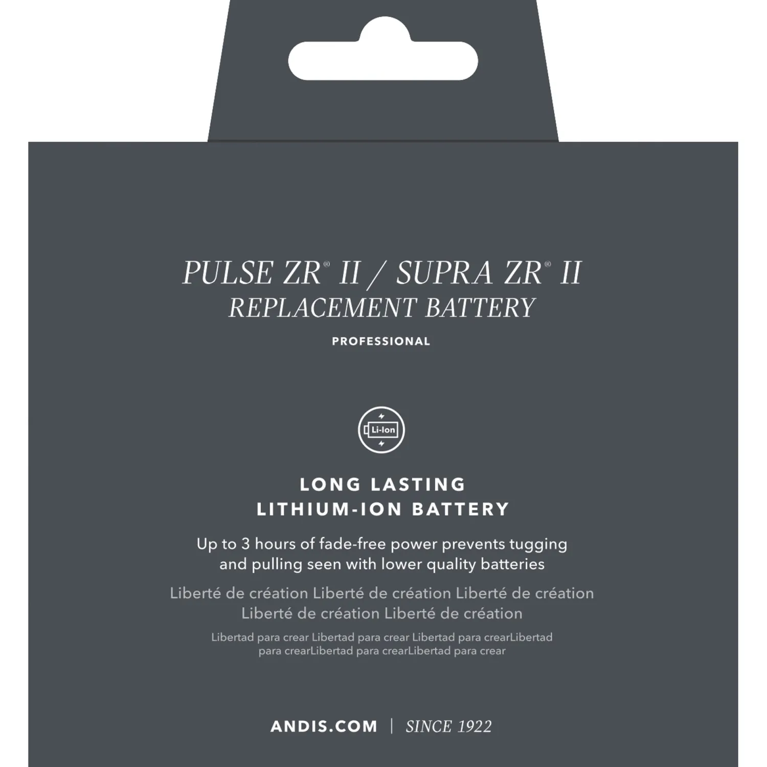 ANDIS COMPANY Andis® Pulse ZR® II Replacement Battery Pack Black Discount