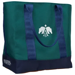 SADDLERY BRANDS INTL Arena Maxi Tote Bag Green/Navy/White Clearance