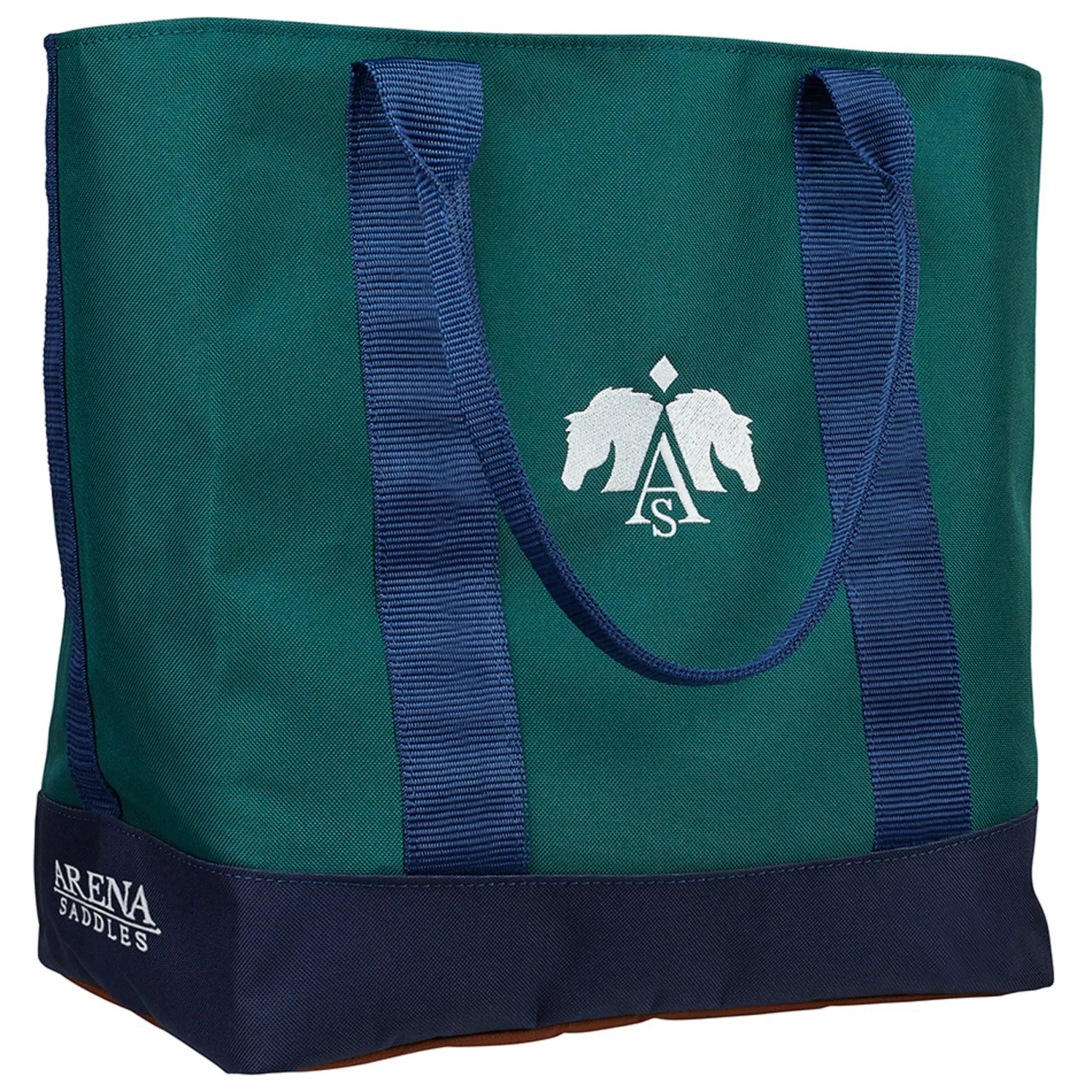 SADDLERY BRANDS INTL Arena Maxi Tote Bag Green/Navy/White Clearance