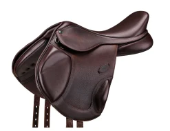 SADDLERY BRANDS INTL Arena Pony Monoflap Jump Saddle Brown Clearance