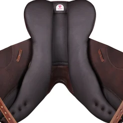 SADDLERY BRANDS INTL Arena Pony Monoflap Jump Saddle Brown Clearance
