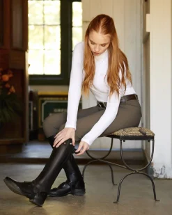 ARIAT ® Adults’ Heritage Contour Half Chaps Black Outlet