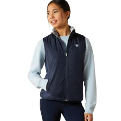 ARIAT-APPAREL Ariat® Kids’ Bella Reversible Vest Posey Pony Print Hot