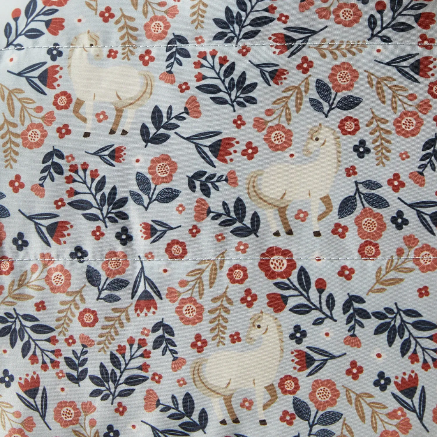 ARIAT-APPAREL Ariat® Kids’ Bella Reversible Vest Posey Pony Print Hot