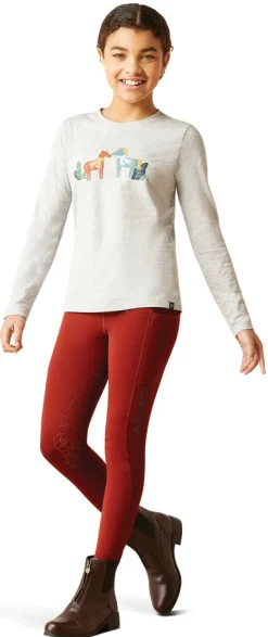 ARIAT-APPAREL Ariat® Kids’ Winter Fashions Tee Heather Grey Best