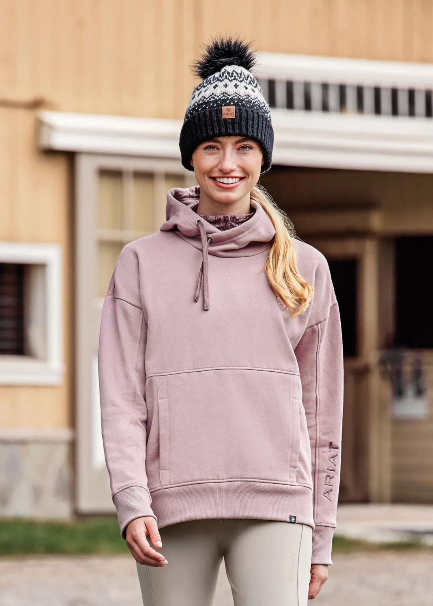 ARIAT-APPAREL Ariat® Ladies’ Rabere Hoodie Purple Dove Clearance