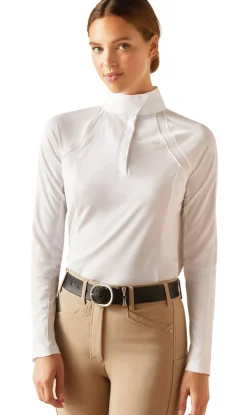 ARIAT-APPAREL Ariat® Ladies’ Sunstopper Show Shirt 3.0 White Clearance