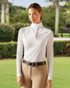 ARIAT-APPAREL Ariat® Ladies’ Sunstopper Show Shirt 3.0 White Clearance
