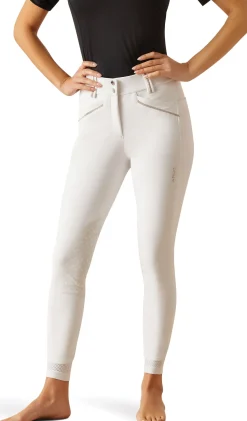 ARIAT-APPAREL Ariat® Ladies’ Tri Factor Grace Knee-Patch Breech White Discount