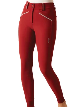 ARIAT-APPAREL Ariat® Ladies’ Tri Factor Grace Knee-Patch Breech Sun Dried Tomato New