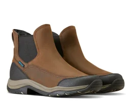 ARIAT ® Men’s Terrain Blaze Waterproof Boots Distressed Brown New