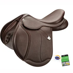 SADDLERY BRANDS INTL Bates Caprilli Close Contact+ Saddle in Luxe Leather with CAIR® Classic Brown Hot