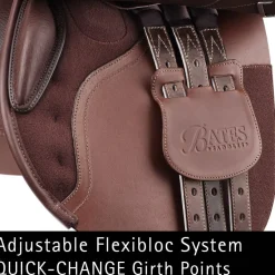SADDLERY BRANDS INTL Bates Caprilli Close Contact+ Saddle in Luxe Leather with CAIR® Classic Brown Hot