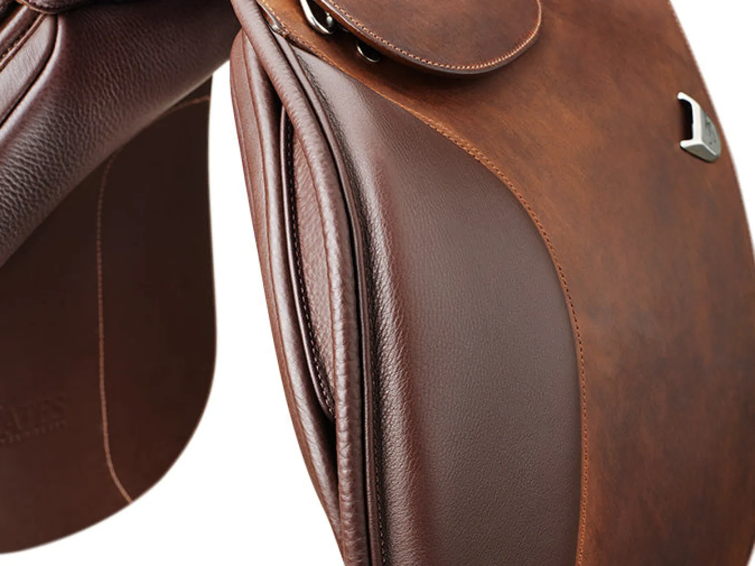 SADDLERY BRANDS INTL Bates Caprilli Close Contact Saddle with Extended Flap Brown Clearance