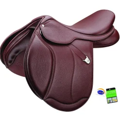 SADDLERY BRANDS INTL Bates Caprilli Close Contact+ Saddle Havana
