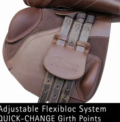 SADDLERY BRANDS INTL Bates Elevation®+ Luxe Leather Saddle Brown