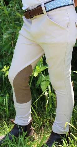 BELLE AND BOW EQSTRN Belle & Bow Equestrian Boys’ Show Jodhpur Tan New