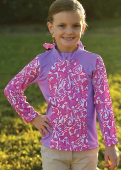 BELLE AND BOW EQSTRN Belle & Bow Equestrian Girls’ Pullover Long-Sleeve Shirt Sale
