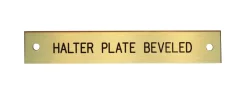 DOVER DROPSHIP Beveled Edge Halter Nameplate - 3 lines Clearance