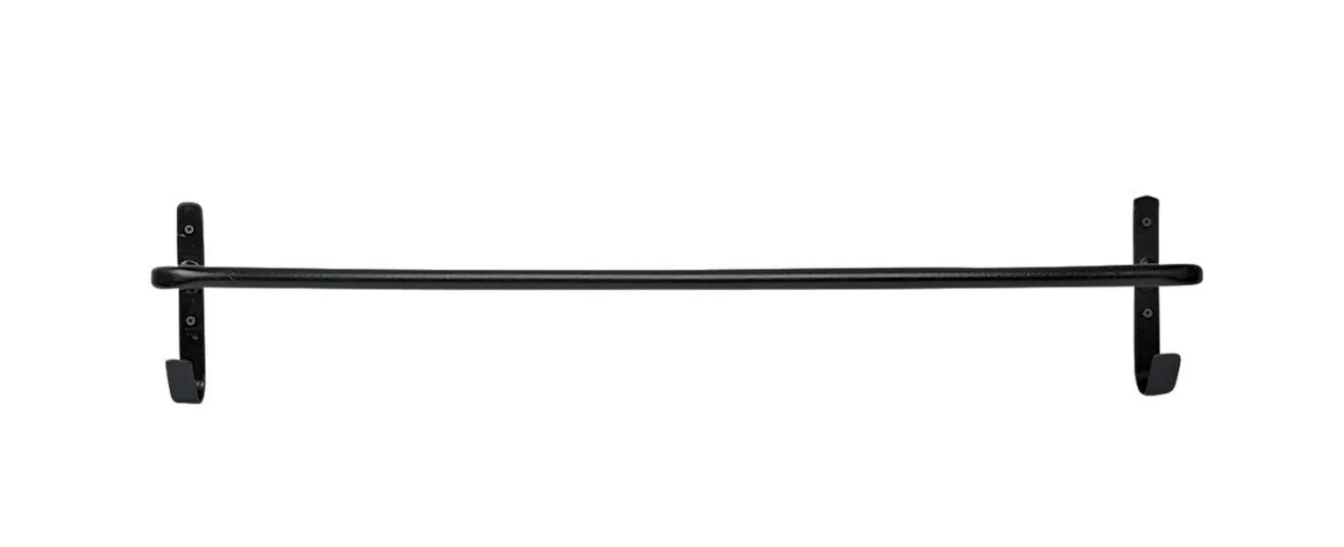 KING YOUNG Blanket Rack with Hooks Black Online