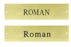 DOVER DROPSHIP Brass Halter Nameplate - 3 lines Hot