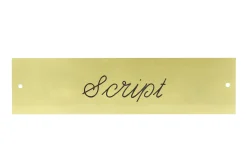 DOVER DROPSHIP Brass Halter Nameplate - 3 lines Hot