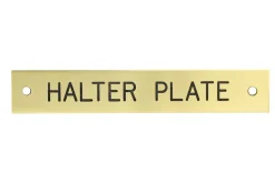DOVER DROPSHIP Brass Halter Nameplate - 3 lines Hot