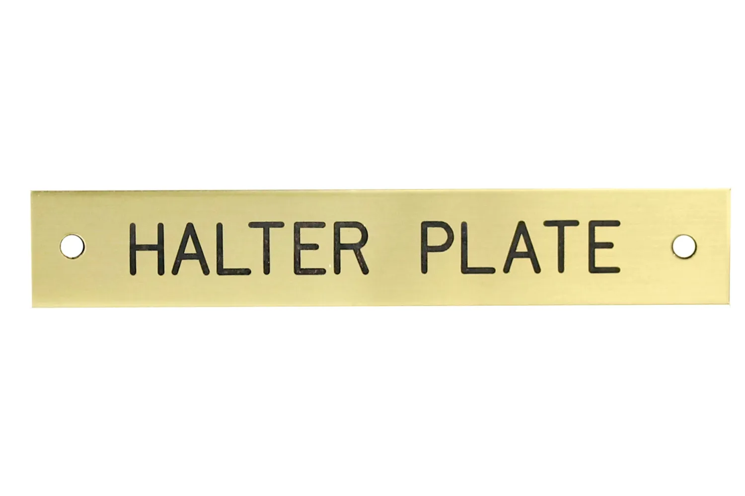 DOVER DROPSHIP Brass Halter Nameplate - 3 lines Hot