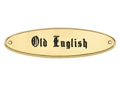 CRW Brass Raised Oval Nameplate