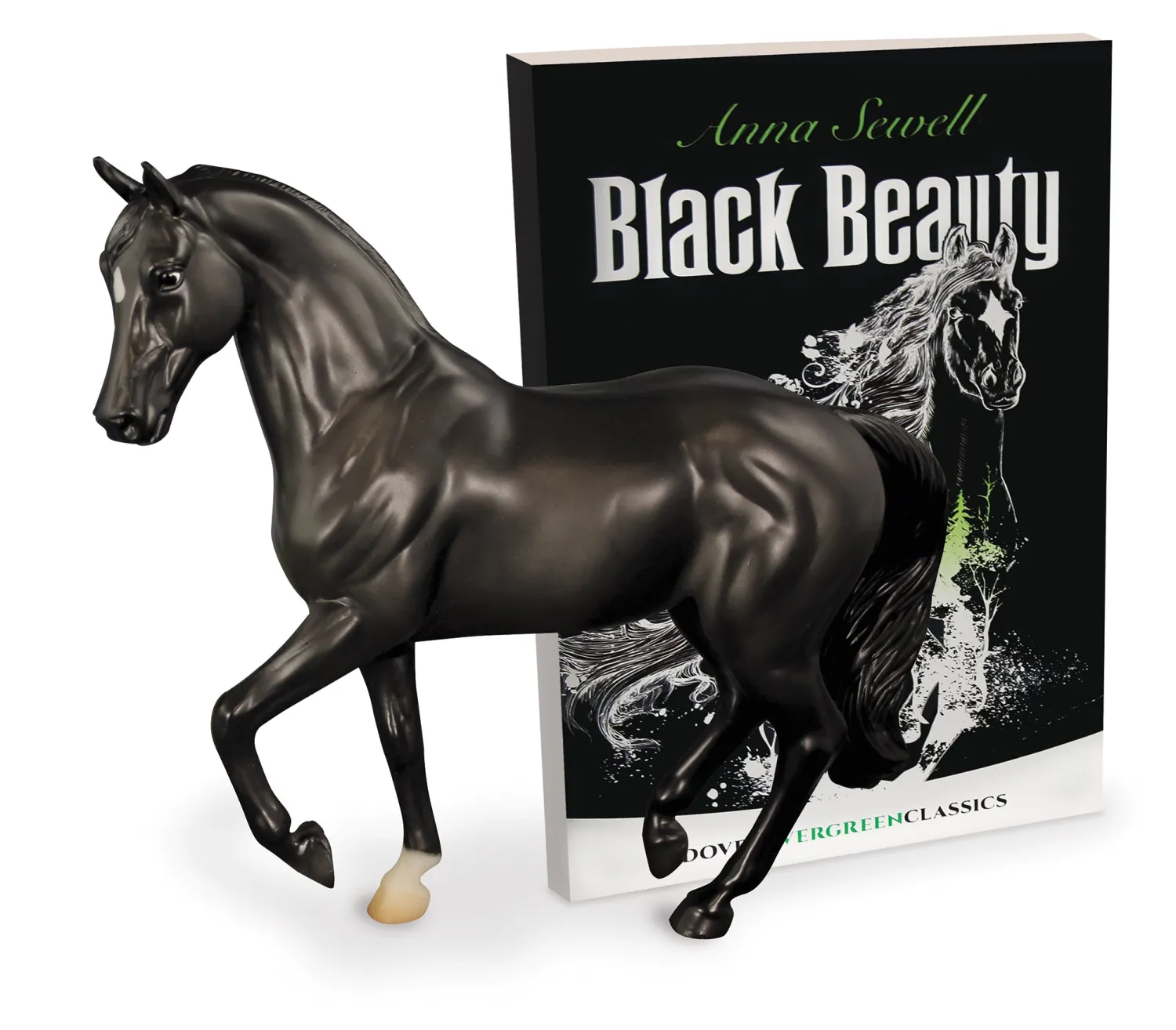 REEVES INTERNATIONAL Breyer® Classics® Black Beauty Horse and Book Set New