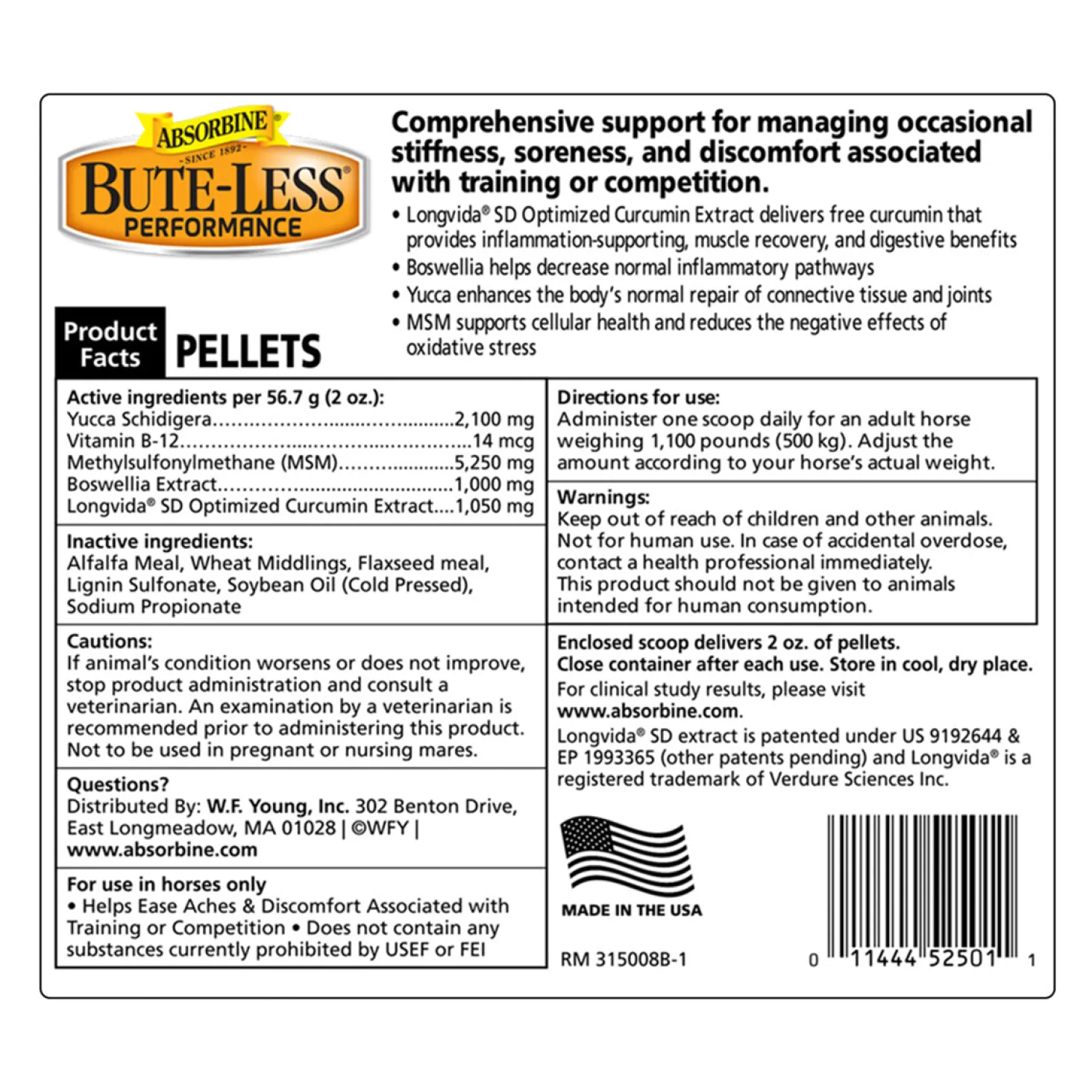 ANIMAL HEALTH INT Bute-Less® Performance Comfort & Recovery Pellets Clearance