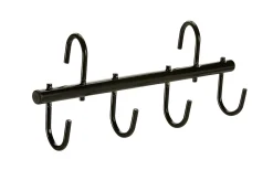 KING YOUNG Collapsible 4-Hook Tack Rack Black Outlet