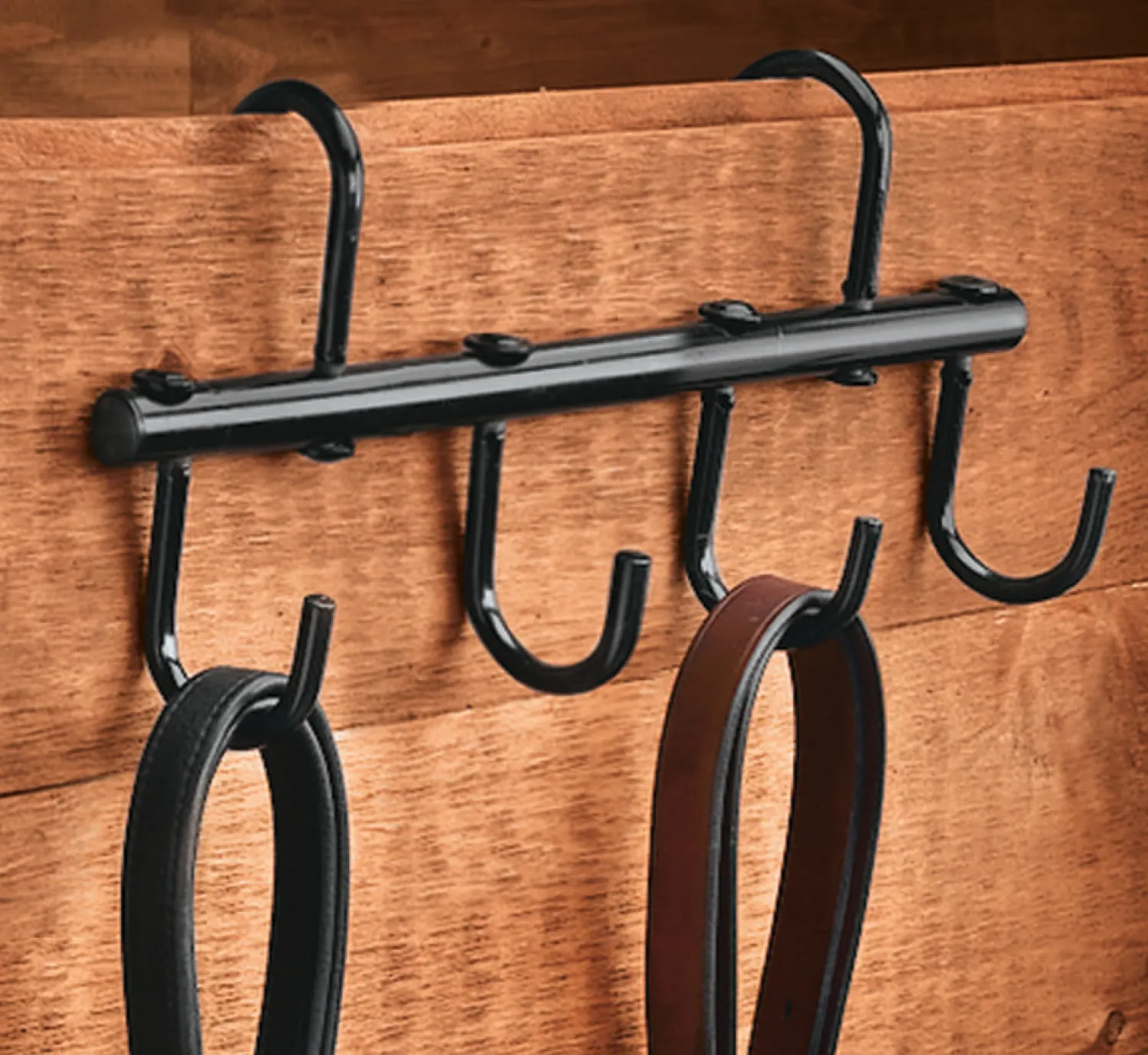 KING YOUNG Collapsible 6-Hook Tack Rack Black Discount