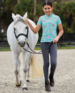 KIRSCH CoolBlast® 100 Kids’ Siobhan Short Sleeve Shirt Pony Posies Discount