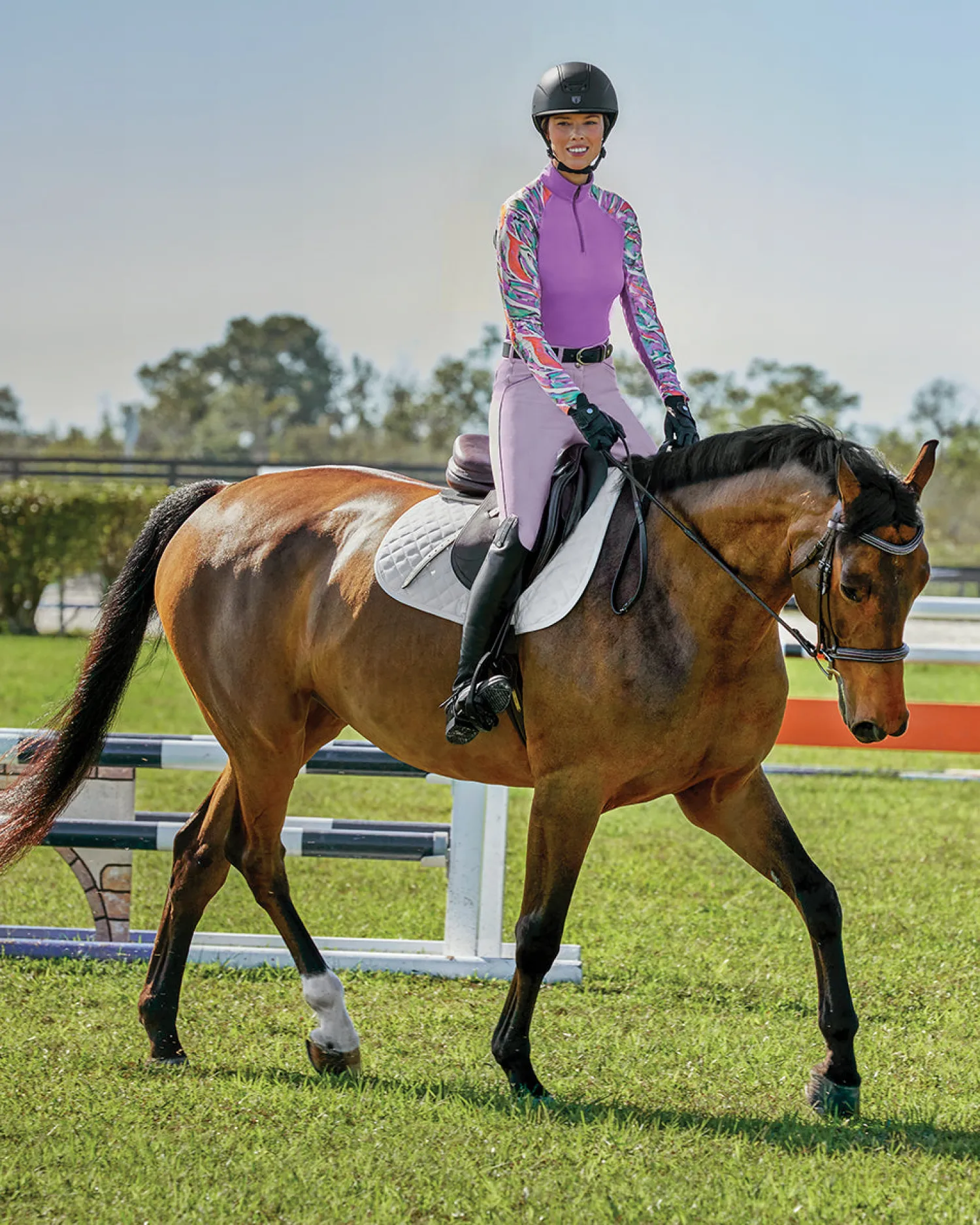 KIRSCH CoolBlast® 100 Ladies’ LaBelle Print Long Sleeve Shirt Best