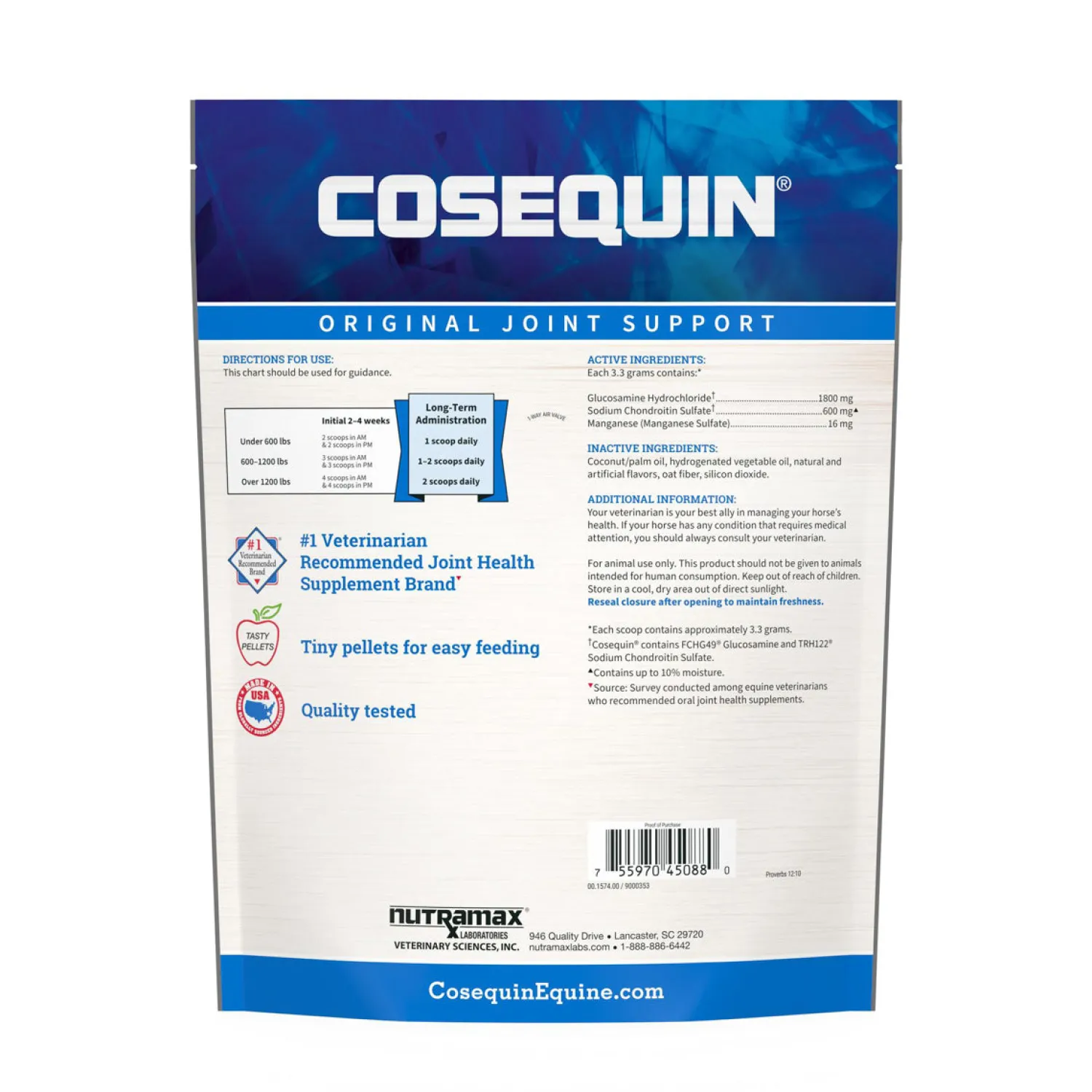 NUTRAMAX Cosequin® Original Joint Pellets Online