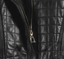 RAMJEE LEATHERS DS Ladies’ Moto Leather Jacket Black Discount