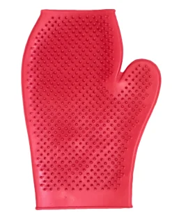 SHIVAM DS Rubber Grooming Glove Red Best