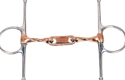 INTREPID INTL DS Twisted Copper Dr. Bristol Full Cheek Snaffle Bit Outlet