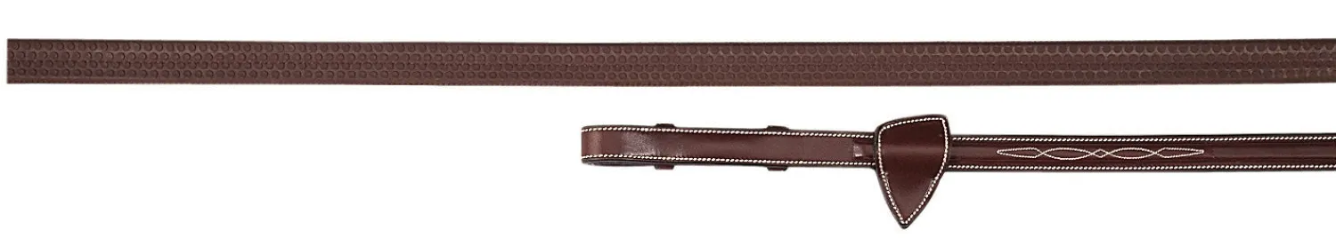 KENTUCKY HORSEWEAR Dy'on® Rubber Reins Brown Clearance