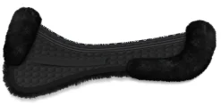 WORLD EQUSTRN BRNDS E.A. Mattes Platinum EWWA Sheepskin Dressage Correction Half Pad with Rear Trim Best