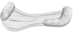 WORLD EQUSTRN BRNDS E.A. Mattes Platinum EWWA Sheepskin All-Purpose Correction Half Pad with Rear Trim Best